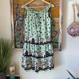 Rare Anna Sui/Anthropologie Folktown Silk Dress